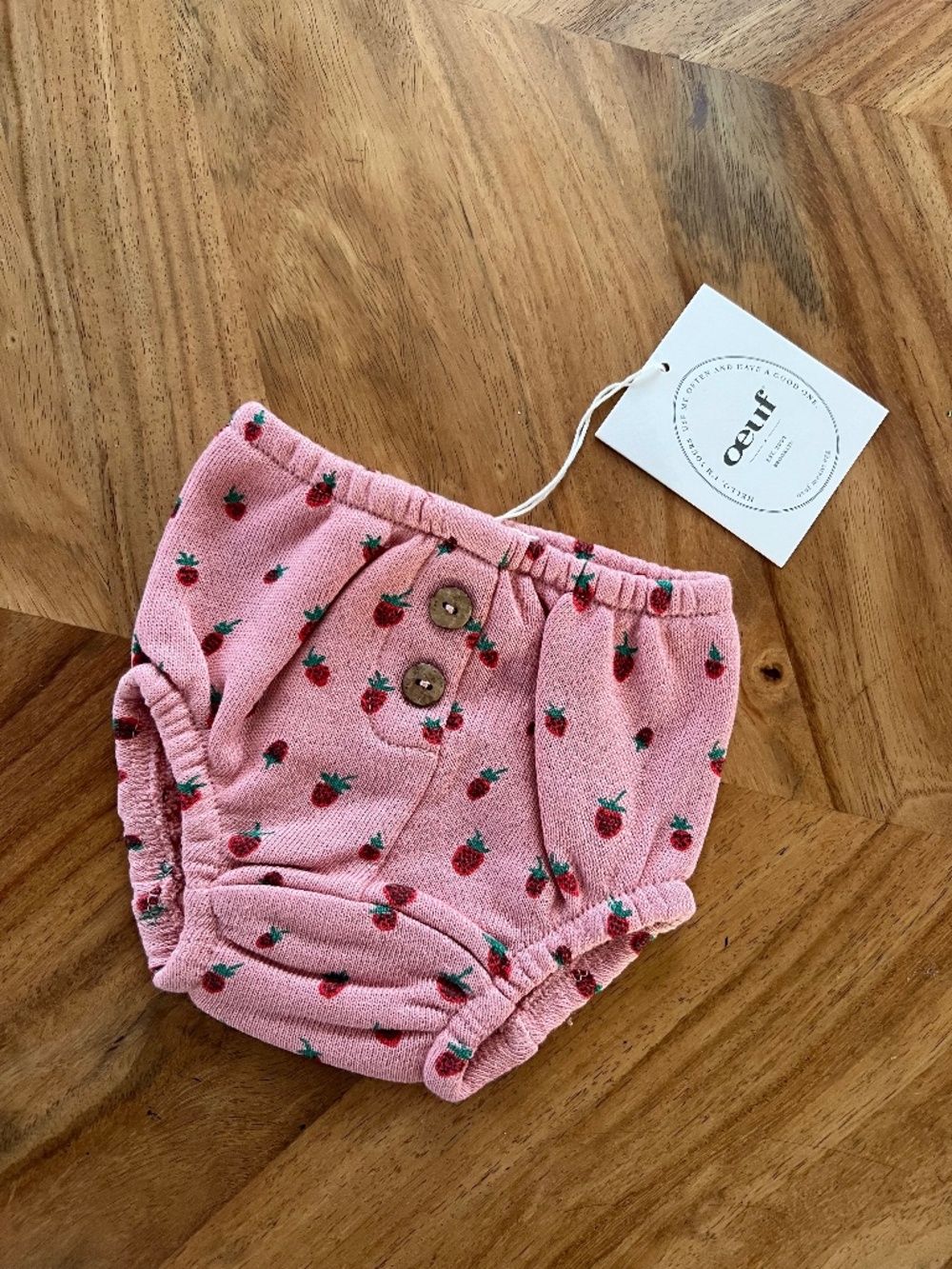 Oeuf Strawberry Diaper Cover